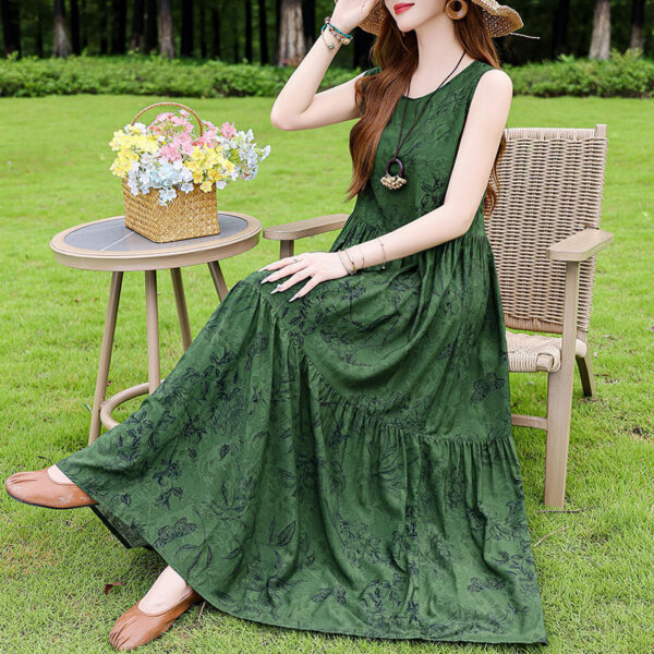 Summer Cotton Silk Dress Outer Wear