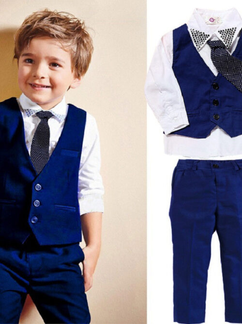 Casual Clothing Suits Boys' Clothes Vests Gentleman Suits